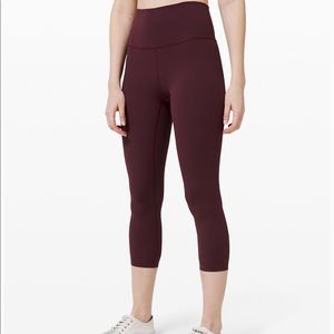 Maroon lululemon leggings
